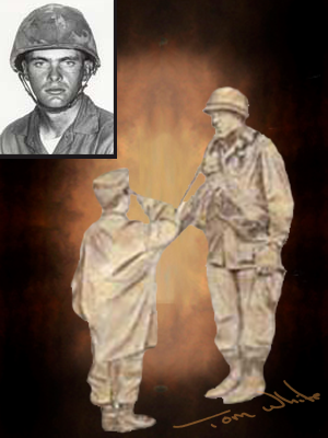 Tom White, Monumental Bronze Sculptor | MOH Kenneth Lee Worley Portrait Statue