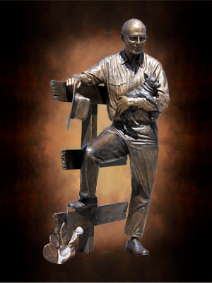 Tom White, Monumental Bronze Sculptor | Bo Rubenstein Portrait Statue